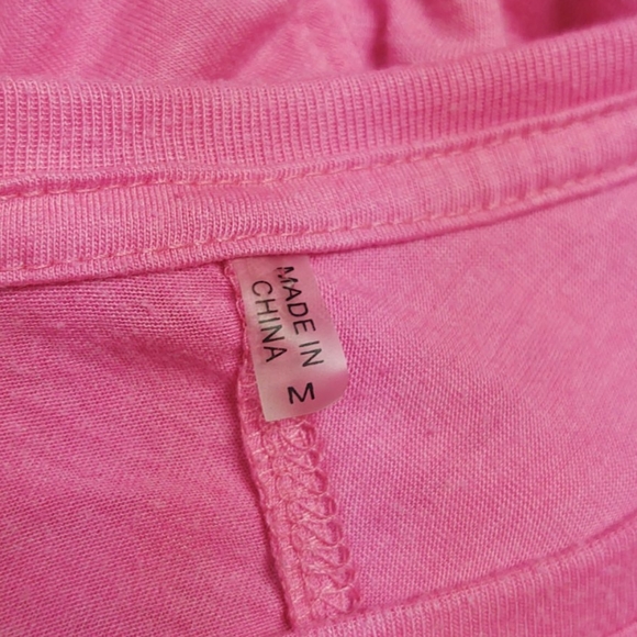 Marika Tec Top Pink Size Medium Ruched Long Sleeve - Picture 5 of 5